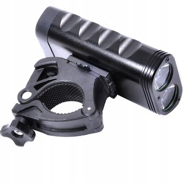 СВЕТОДИОДНАЯ ВЕЛОСИПЕДНАЯ ФАРА ПЕРЕДНЯЯ 1800 ЛЮМЕН МОЩНАЯ ЗАДНЯЯ