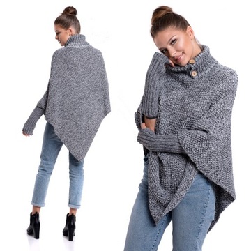 FELICIA_FLESTY ПОНЧО С РУКАВАМИ ДЛЯ ГОЛЬФА НА МОЛНИИ