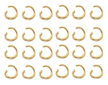 ZŁOTE OGNIWKA OTWARTE KÓŁECZKA 6mm 100szt ZŁOTY KOLOR KÓŁKA DO BIŻUTERII