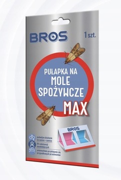 BROS NAJMOCNIEJSZA PUŁAPKA LEP ŚRODEK NA MOLE SPOŻYWCZE MAX 2w1