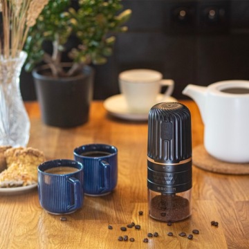 АККУМУЛЯТОРНАЯ ЭЛЕКТРИЧЕСКАЯ МОЛОЧКА С РЕГУЛИРОВКОЙ ДЛЯ ПОМОЛА КОФЕ с USB