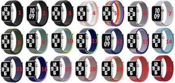 PASEK DO APPLE WATCH 1 2 3 4 5 6 7 8 9 SE 38MM 40MM 41MM KOLORY
