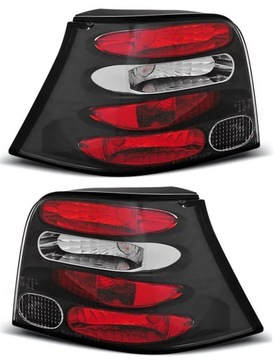 Lampy tylne Czarne LexusLook VW Golf IV 4 1j 98-03