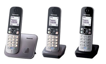 TELEFON DECT PANASONIC KX-TG 6812 6811 3 SŁUCHAWKI