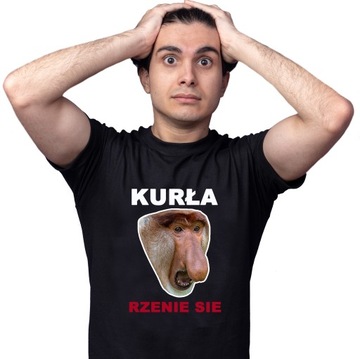 CZARNA KOSZULKA TSHIRT WIECZÓR KAWALERSKI NOSACZ L