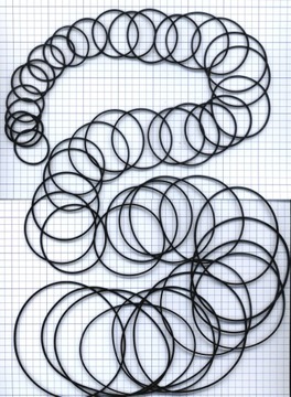 НАБОР РЕМНЕЙ ПРИВОДНЫХ 1ммх1мм 50 ШТ.