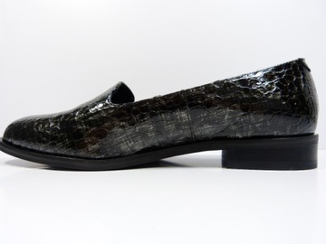 Półbuty lordsy damskie skóra croco lekkie wygodne eleganckie buty Sala 37