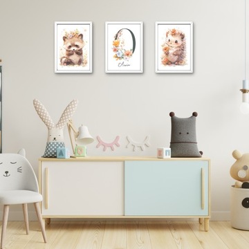 КАРТИНЫ ДЛЯ ДЕТСКОЙ КОМНАТЫ УКРАШЕНИЯ НАБОР ОРНАМЕНТОВ ПОСТЕРЫ 3 x А4