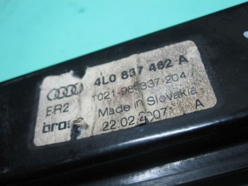 AUDI Q7 4L I 07R ZVEDÁK OKNO PRAVÝ PŘEDNÍ 4L0837462A