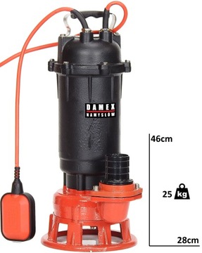 POMPA PX5000+ DO WODY BRUDNEJ ŚCIEKÓW SZAMBA ROZDRABNIACZ 100%MIEDŹ ŻELIWNA