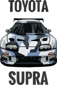 Naprasowanka Toyota Supra Japonia Termo Naklejka 1