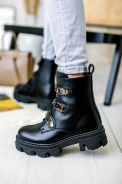 Женские зимние ботинки TRAPERY WORKERY черные (39)