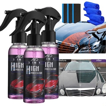 3szt. Nano spray 100ml do naprawy zarysowań samochodów 3 w 1 zestaw