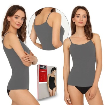 Koszulka na ramiączkach GATTA CAMISOLE, grigio, XL