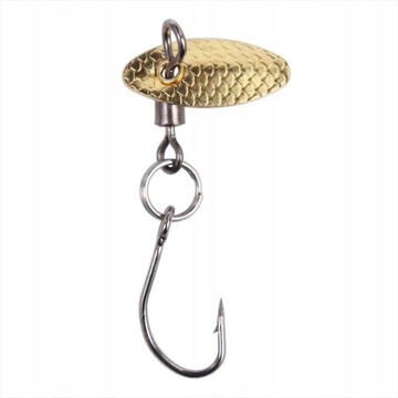Mini BŁYSTKA ZIARENKO Blacha Pstrąg OKOŃ Sandacz SZCZUPAK Płoć 0.4g 1.3cm