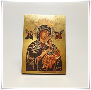 Ikona złocona M.B Nieustającej Pomocy 14x19