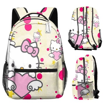 БОЛЬШОЙ ШКОЛЬНЫЙ РЮКЗАК А4 HELLO KITTY УЗОРЫ ЦВЕТА