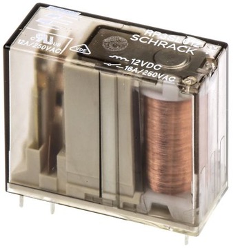 Przekaźnik na druk serii RP 1z 6A 12V DC Pinning 5mm RP3SL012 Schrack
