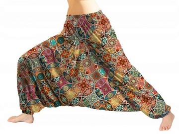 Szarawary spodnie haremki alladynki joga orientalne