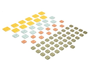 Ark Nova - набор из 217 маркеров - монеты, здания, животные, рабочие