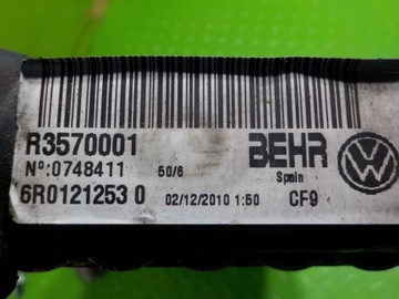 AUDI A1 8X 1.6 TDI 11R CHLADIČ VODY 6R0121253
