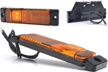 LAMPA OBRYSOWA POMARAŃCZOWA LED BOCZNA LD WAŚ 1232