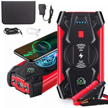 POWERBANK JUMP STARTER ROZRUCH BOOSTER LATARKA 20000 mAh 12V +KLEMY