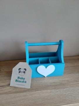 Organizer pudełko przybornik na kredki na biurko