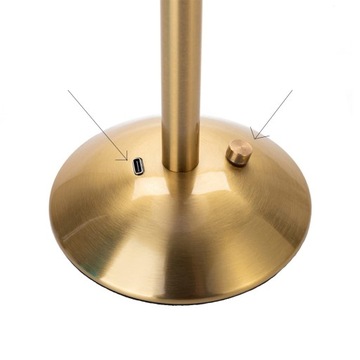 BEZPRZEWODOWA AKUMULATOROWA RETRO LAMPA BIURKOWA