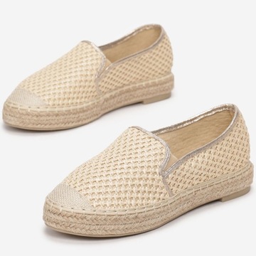 Beżowe Espadryle 36