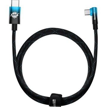 Kabel krótki kątowy usb-c szybkie ładowanie Baseus