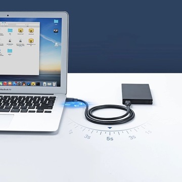 Ugreen US128 90576 Кабель USB-A 3.0 / USB-A 3.0 5Гбит/с 3м - черный