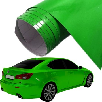 FOLIA SAMOPRZYLEPNA AUTO ZIELONY POŁYSK HQ 200cm