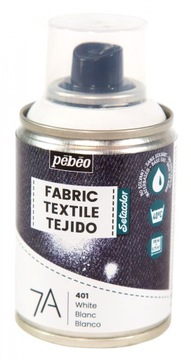 Farba do tkanin 100ml SPRAY BIAŁA ubrań biały pebe