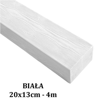 Belki Rustykalne Belka Modern Dekoracyjna Imitacja 20x13 4m Biała