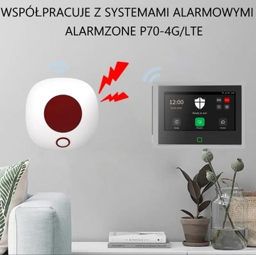 Wewnętrzna bezprzewodowa syrena alarmowa 433 MHZ AlarmZone WSR020 do alarmu