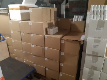 10 ТЕРМАЛЬНЫХ РУЛОН ДЛЯ КАССЫ 57 x 25 чек