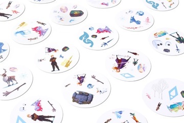 FROZEN DOBBLE CARDS ИГРА НАБЛЮДЕНИЕ ДЛЯ ДЕТЕЙ СЕМЬИ 30 КАРТ