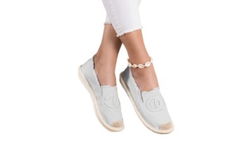 Tenisówki SZARE pop espadryle wsuwane ZOBACZ 39 nr