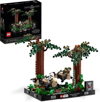LEGO STAR WARS DIORAMA POŚCIG NA ŚCIGACZU PRZEZ ENDOR 75353