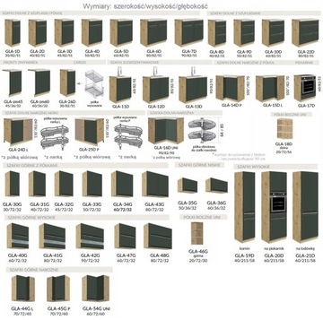 Кухня GLAMOUR 6 МДФ зеленый ДИЗАЙН НА ЗАМЕР