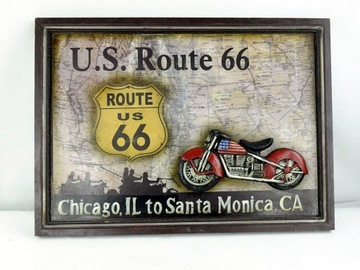 Szyld drewniany U.S Route 66