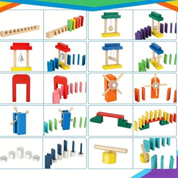 1000 SZT KOLOROWY KLOCKÓW DOMINO DLA DZIECI - ZABAWKA EDUKACYJNA, KREATYWNA