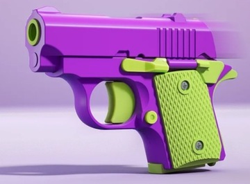 СТРЕЛЯЮЩИЙ ПИСТОЛЕТ V2 АНТИСТРЕССОВАЯ ИГРУШКА-НЕПОДА ФИОЛЕТОВЫЙ ПИСТОЛЕТ.