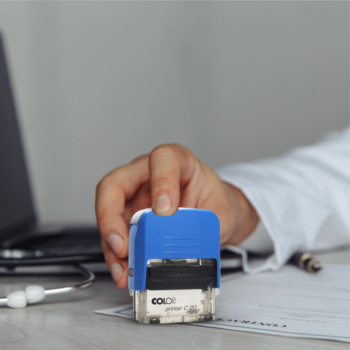 ШТАМП ИМЯ ВРАЧА на 4 строки с ЛАСТИКОМ + ДИЗАЙН | Колоп C20