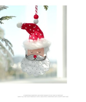 2 x Pończochy Świąteczne, Pluszowe Rękawiczki, Wisiorek Z Ozdobą Choinkową