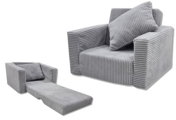 FOTELIK DLA DZIECKA MATERAC ROZKŁADANY FOTEL PUFA