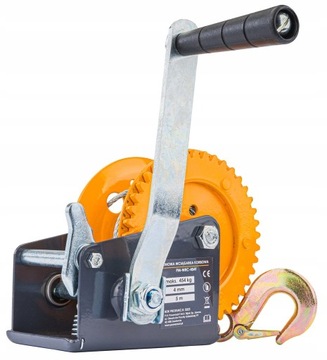 ЛЕБЕДКА ТАНТОВАЯ РУЧНАЯ ЛЕБЕДКА 454 КГ 5 М НА РУЧКУ