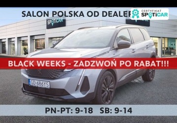 Peugeot 5008 II Crossover Facelifting 1.2 PureTech 130KM 2021 Peugeot 5008 1.2 PureTech GT SS EAT8 Dobrze Doposazony Focal Pano Black Pa