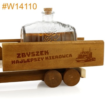 Karafka auto Kieliszki GRAWER PREZENT urodziny